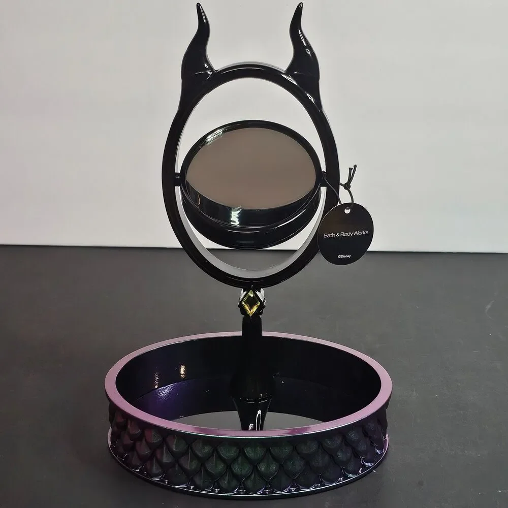 New Bath & Body Works Maleficent Mirror Tray Body Care Jewelry Disney Villains